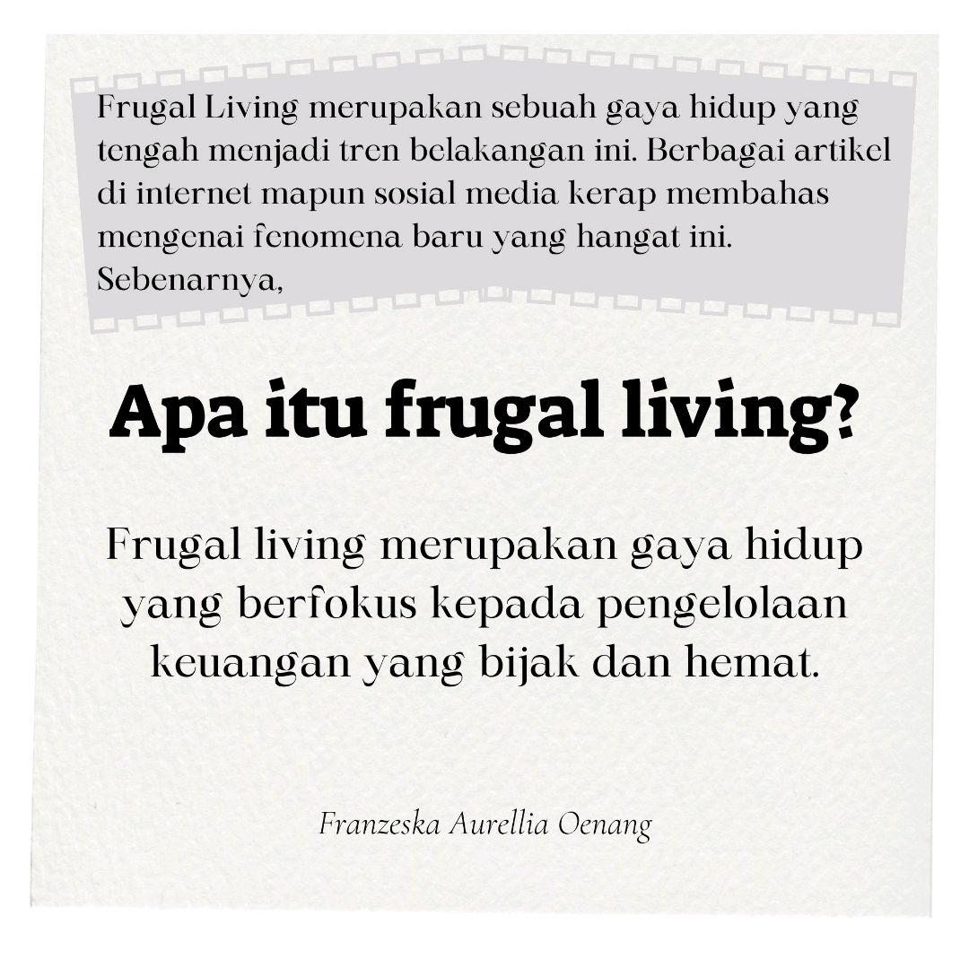 FOMO Frugal Living atau Memang Efektif?