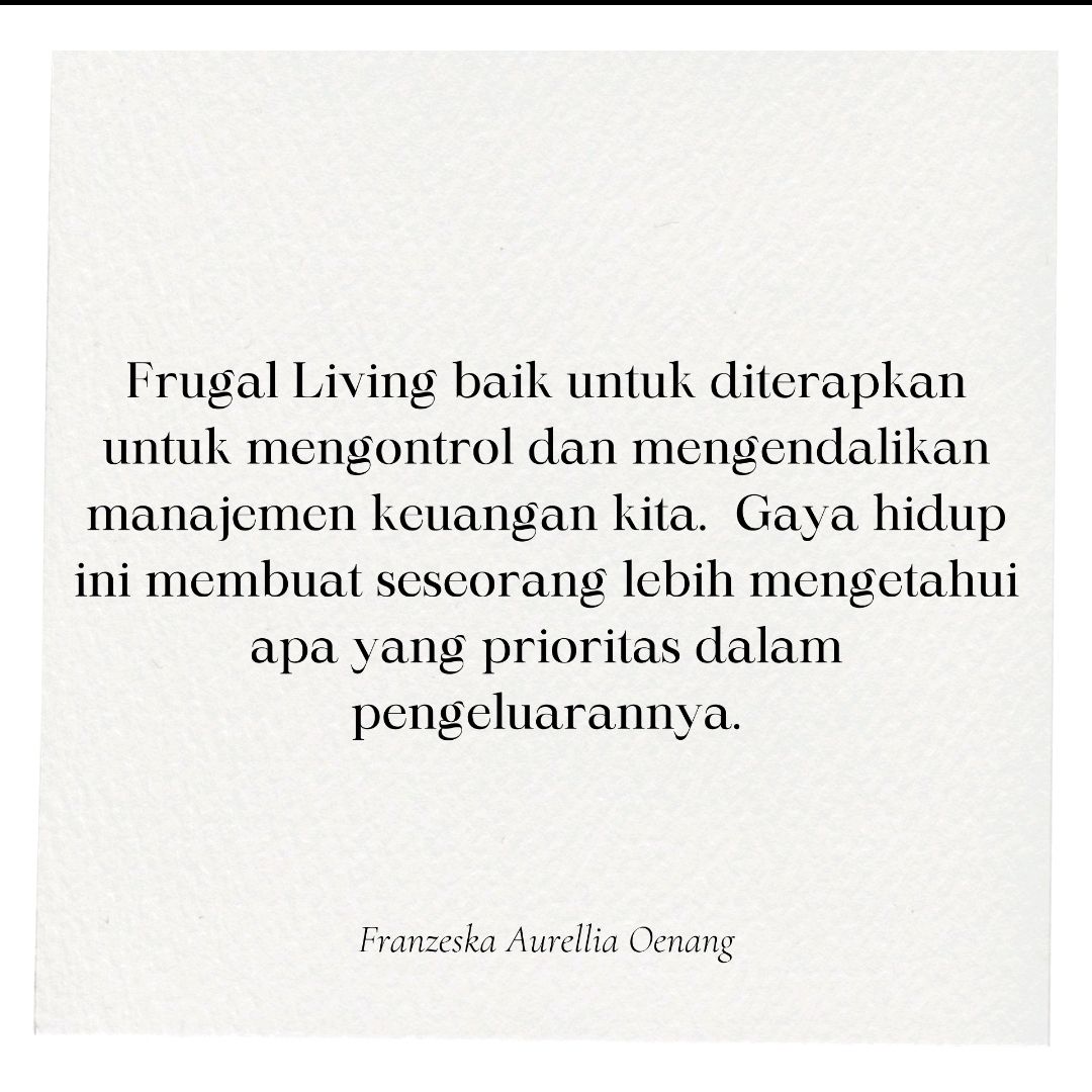 FOMO Frugal Living atau Memang Efektif?