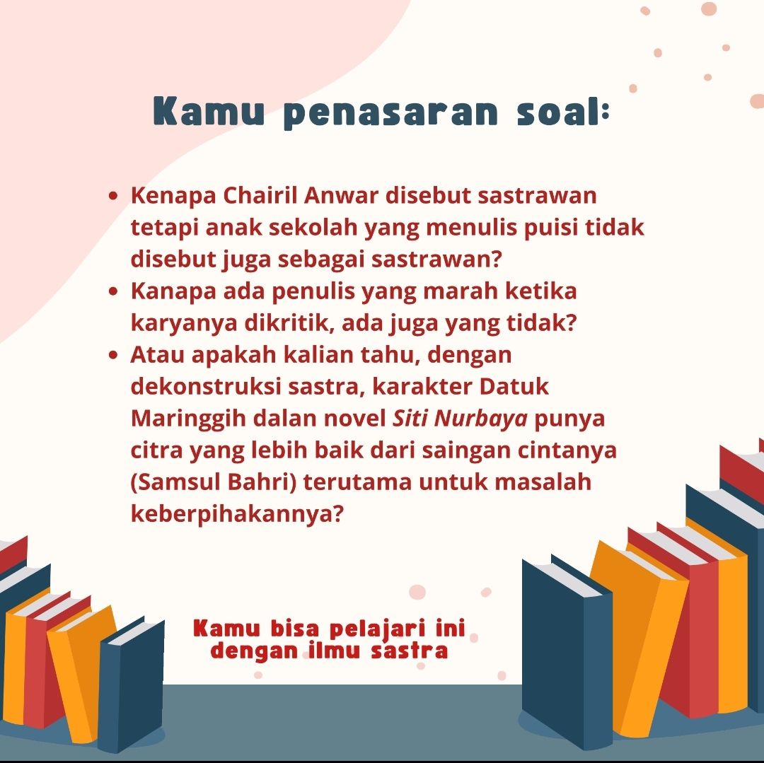 Apa Sih yang Dipelajari Jika Kuliah Sastra Indonesia?